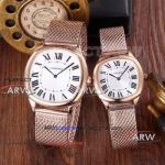 Perfect Replica Cartier Drive De Quartz Watches Rose Gold